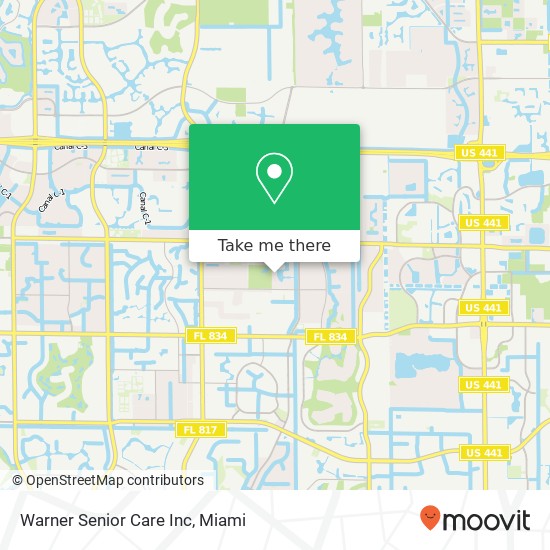 Mapa de Warner Senior Care Inc