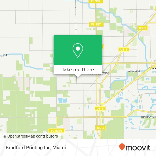 Mapa de Bradford Printing Inc