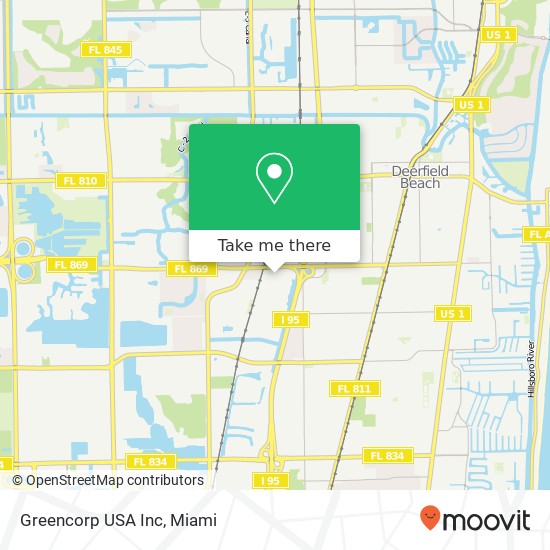Mapa de Greencorp USA Inc