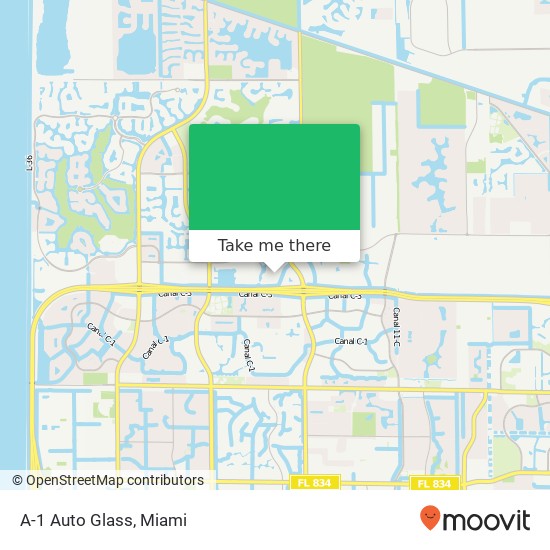 A-1 Auto Glass map