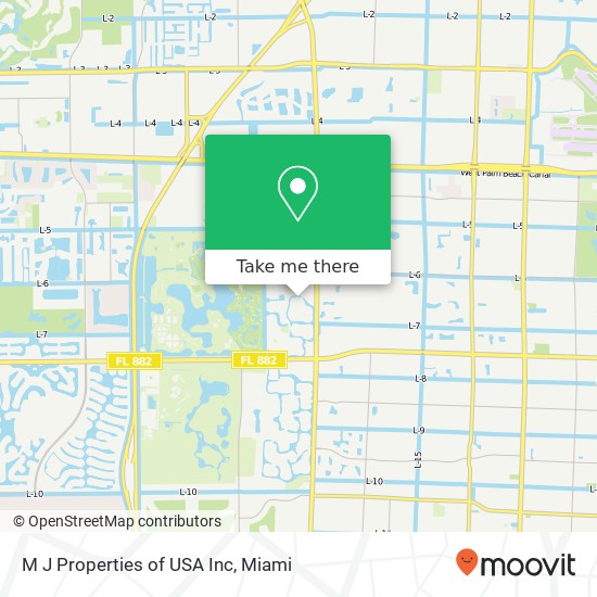 M J Properties of USA Inc map