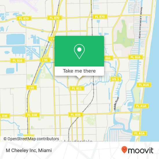 M Cheeley Inc map