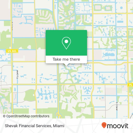 Mapa de Shevak Financial Services