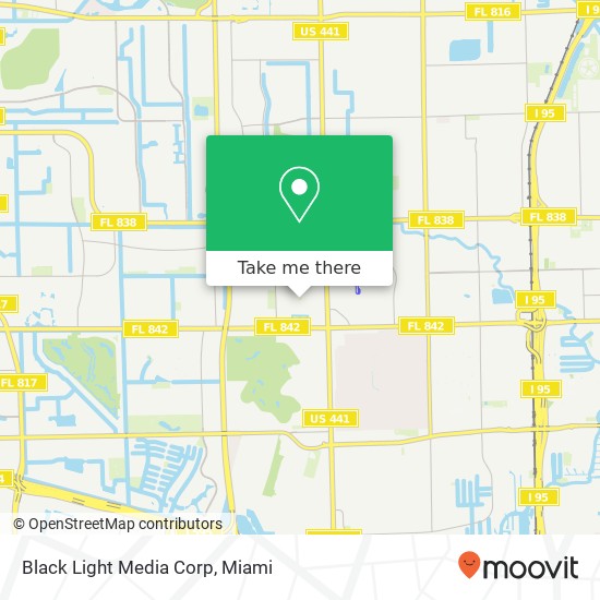 Black Light Media Corp map