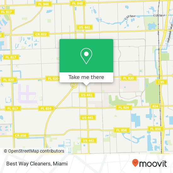 Best Way Cleaners map