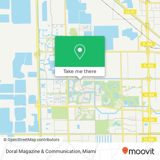 Doral Magazine & Communication map