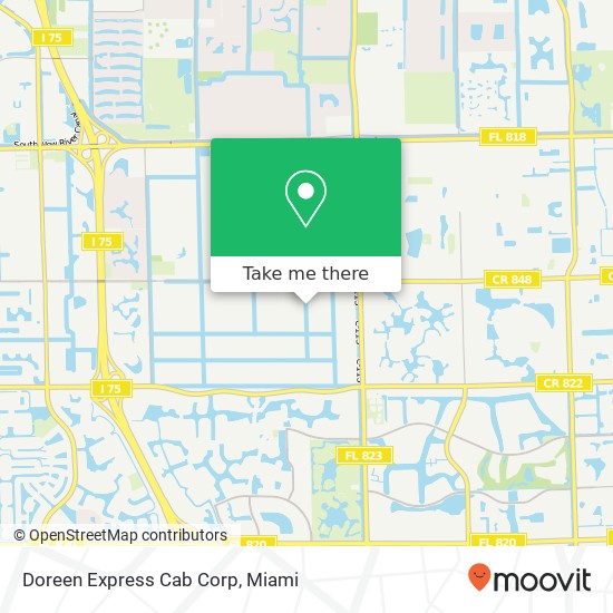 Doreen Express Cab Corp map