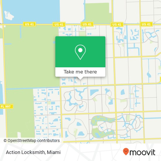 Action Locksmith map