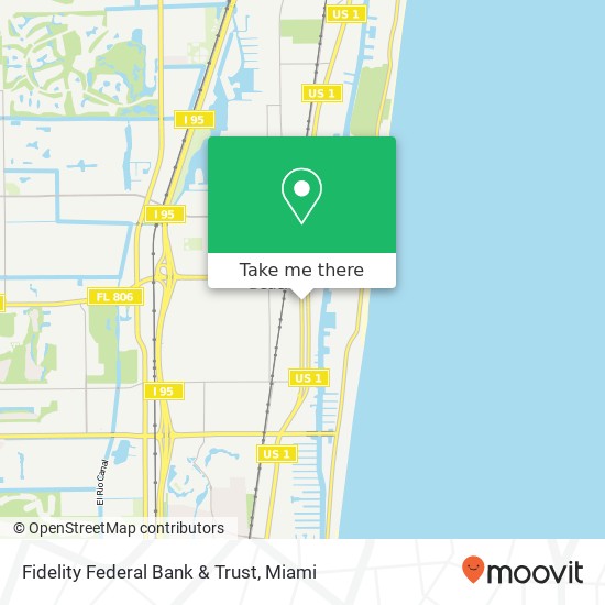 Fidelity Federal Bank & Trust map