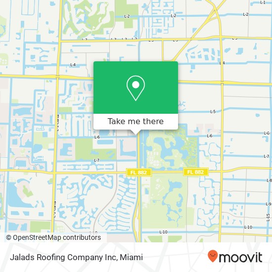 Mapa de Jalads Roofing Company Inc