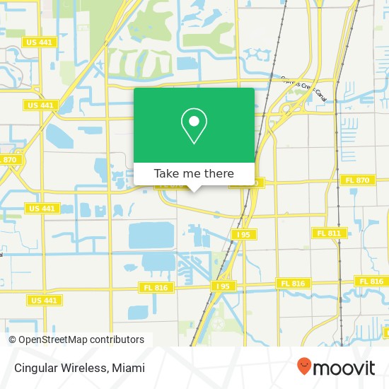 Cingular Wireless map