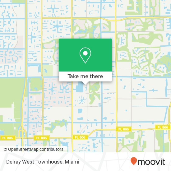 Delray West Townhouse map