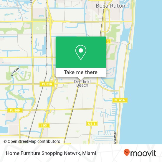 Mapa de Home Furniture Shopping Netwrk