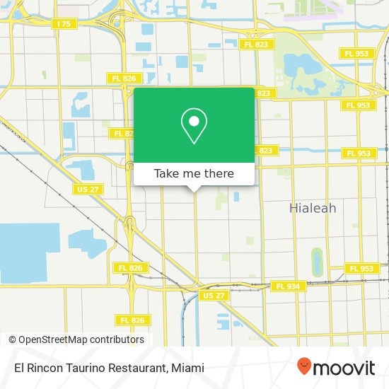 El Rincon Taurino Restaurant map