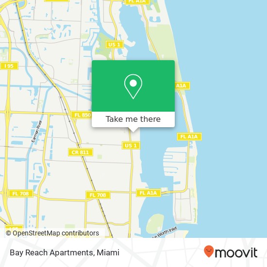 Bay Reach Apartments map