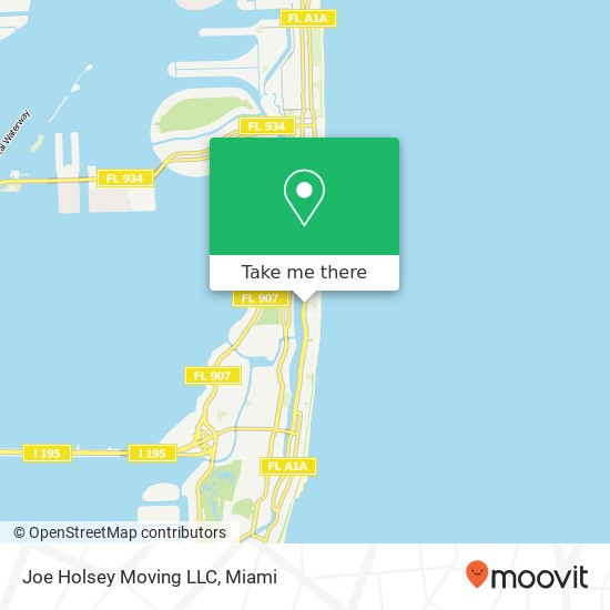 Mapa de Joe Holsey Moving LLC