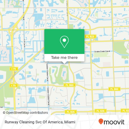 Runway Cleaning Svc Of America map