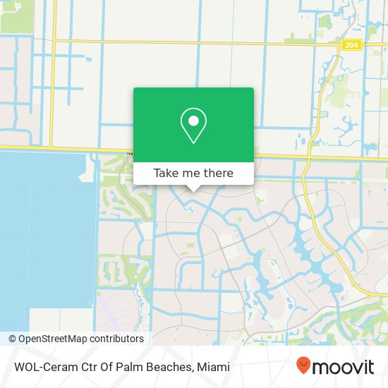Mapa de WOL-Ceram Ctr Of Palm Beaches