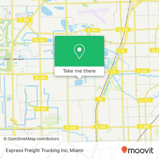 Mapa de Express Freight Trucking Inc