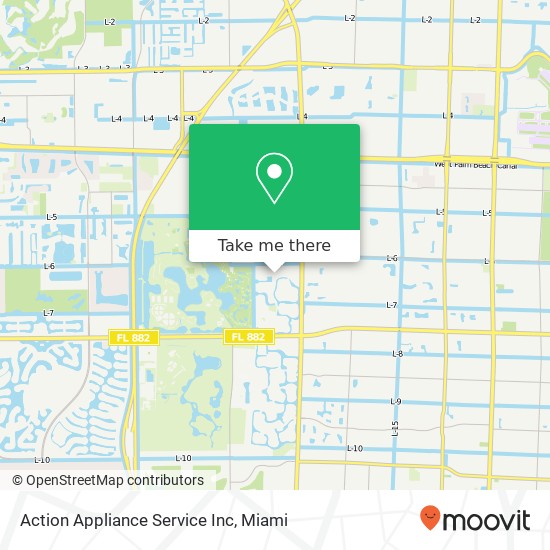 Mapa de Action Appliance Service Inc