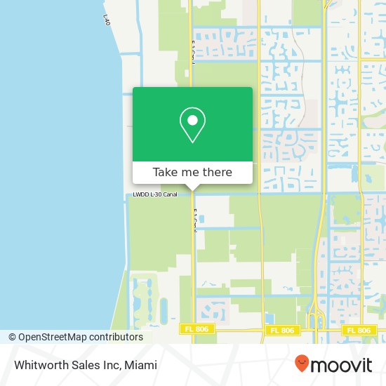 Whitworth Sales Inc map