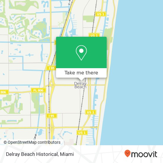 Mapa de Delray Beach Historical