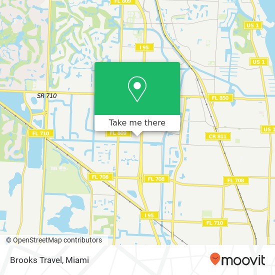 Brooks Travel map