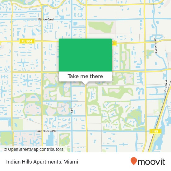 Mapa de Indian Hills Apartments