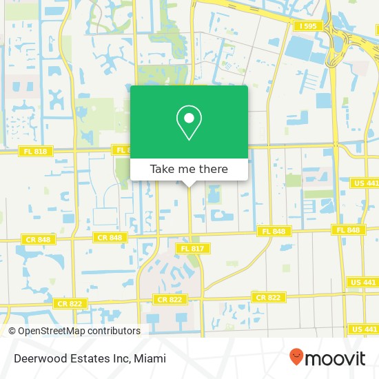 Mapa de Deerwood Estates Inc