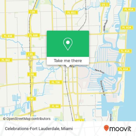 Celebrations-Fort Lauderdale map
