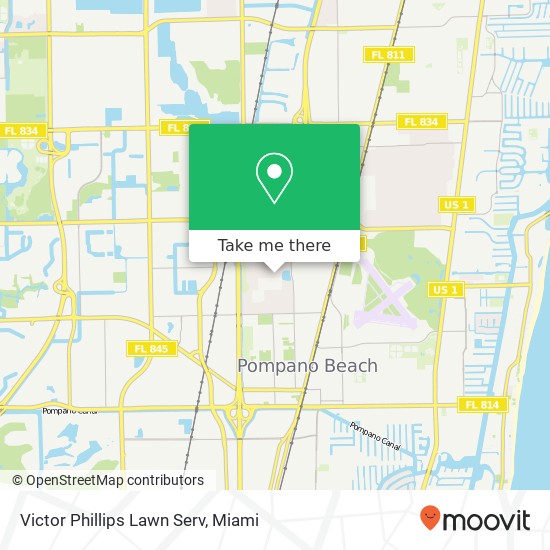 Victor Phillips Lawn Serv map