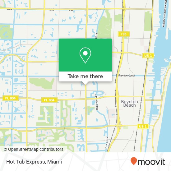 Hot Tub Express map