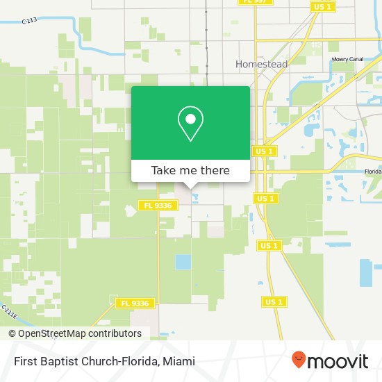 Mapa de First Baptist Church-Florida