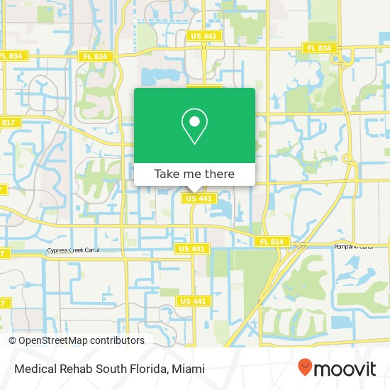 Medical Rehab South Florida map