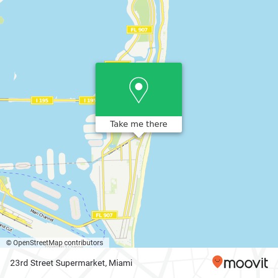 Mapa de 23rd Street Supermarket