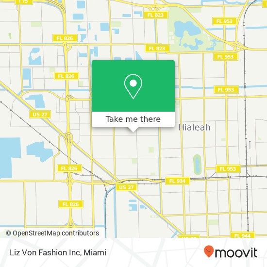 Mapa de Liz Von Fashion Inc