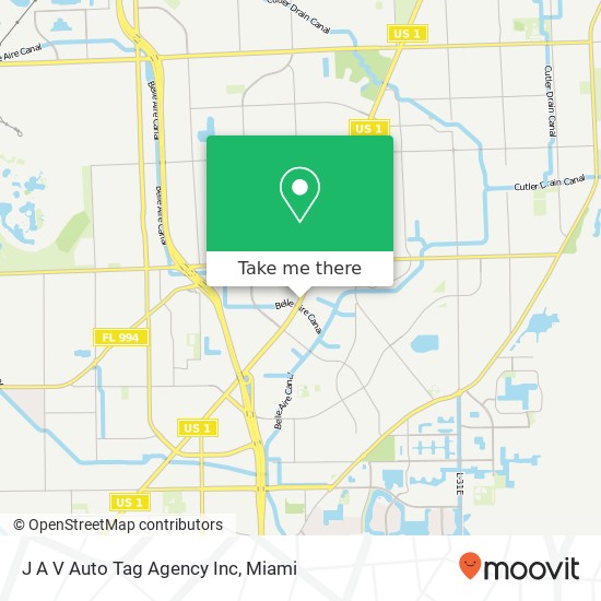 J A V Auto Tag Agency Inc map