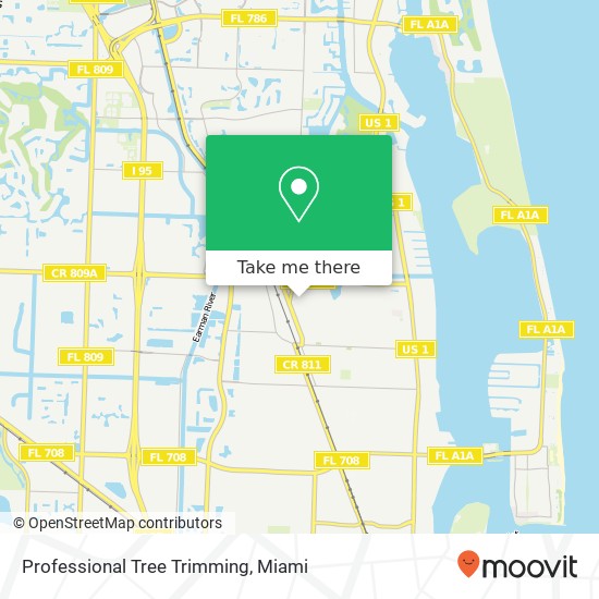 Professional Tree Trimming map