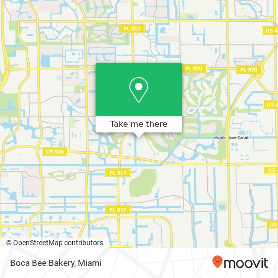 Mapa de Boca Bee Bakery