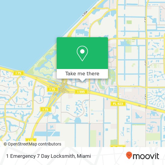 1 Emergency 7 Day Locksmith map