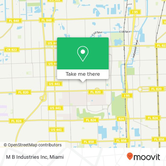 M B Industries Inc map