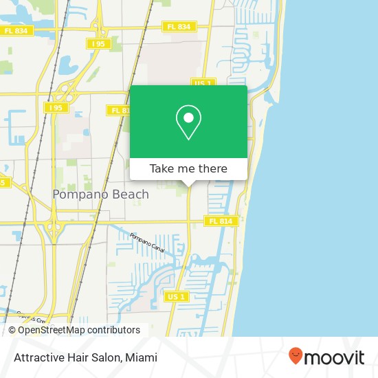 Attractive Hair Salon map