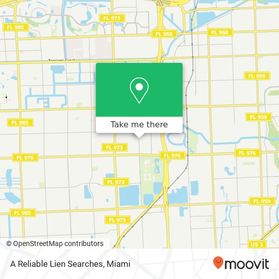 Mapa de A Reliable Lien Searches