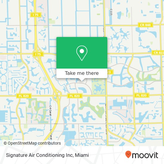 Signature Air Conditioning Inc map