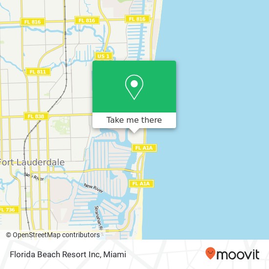 Mapa de Florida Beach Resort Inc