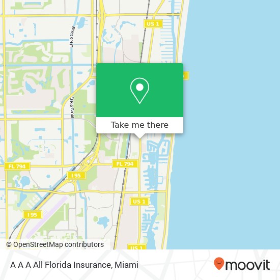 A A A All Florida Insurance map