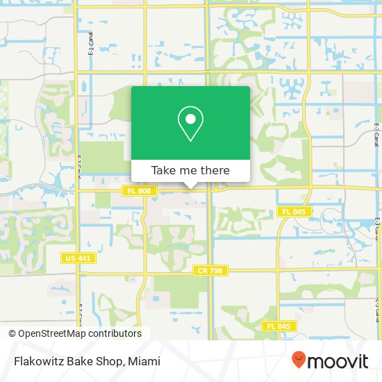 Mapa de Flakowitz Bake Shop