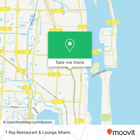 T Ray Restaurant & Lounge map