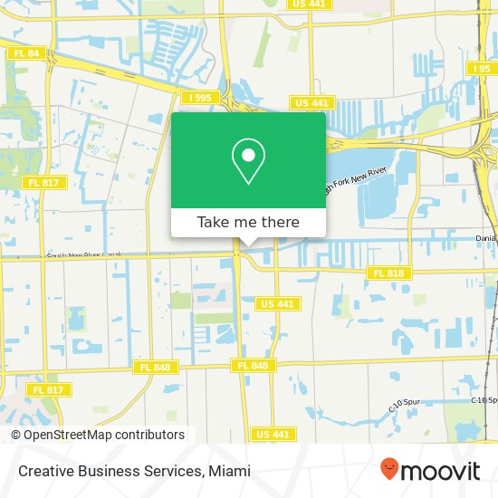 Creative Business Services map