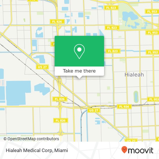 Mapa de Hialeah Medical Corp